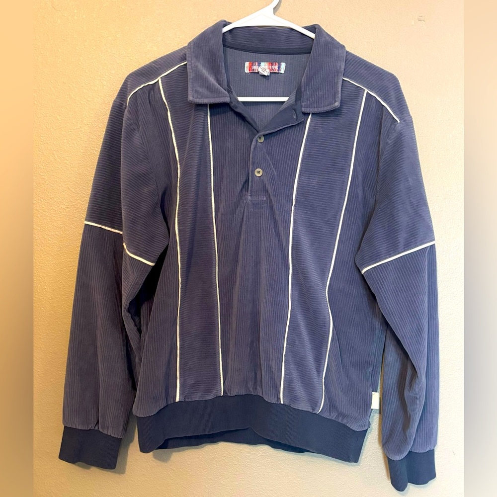 Urban Outfitters, Brady blue polo shirt. Size Medium
